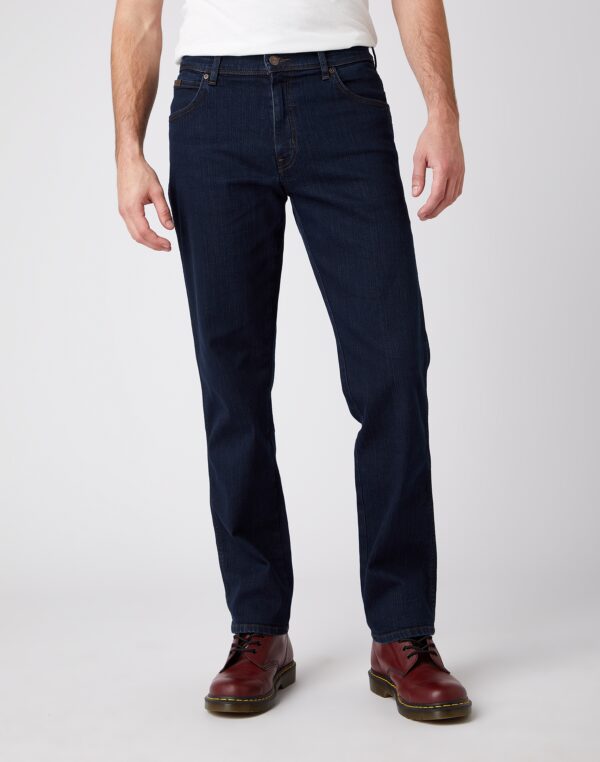 Wrangler jeans texas stretch blueblack W12175001-46/34 Outlet arbejdstøj