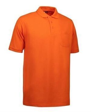 ID PRO wear polo med brystlomme 0320 orange ID polo