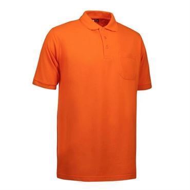 ID PRO wear polo med brystlomme 0320 orange-Small ID polo