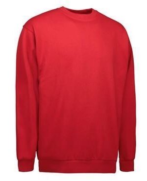 ID pro wear sweatshirt 0360 rød ID sweatshirt