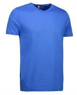 ID t-time t-shirt slim med V-hals 0514 azur ID t-shirts