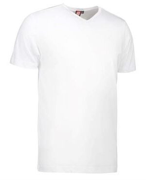 ID t-time t-shirt slim med V-hals 0514 hvid ID t-shirts