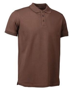 ID stretch polo 0525 mocca-Large ID polo