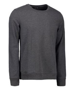 ID core sweatshirt 0615 grå melange-Large ID sweatshirt