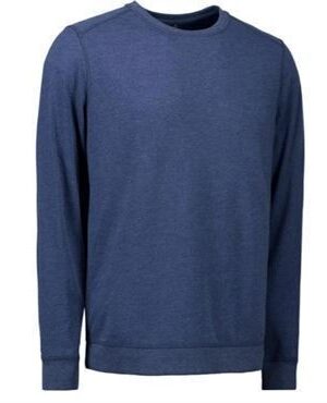 ID core sweatshirt 0615 blå melange-2xl ID sweatshirt