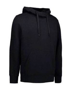 ID Sweatshirt med hætte 0636 sort ID sweatshirt