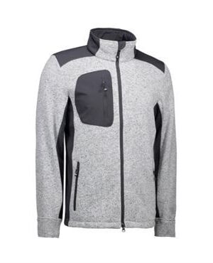 ID fleece jakke 0850 grå melange ID jakker