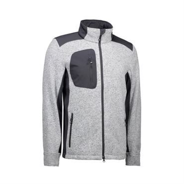ID fleece jakke 0850 grå melange-2xl ID jakker