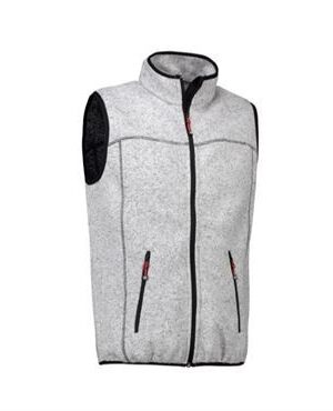 ID fleece vest 0864 grå melange ID jakker