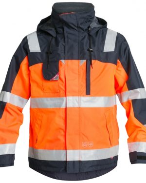 FE-Engel EN 20471 Pilot Skaljakke – Orange/Marine FE-Engel fluorescerende tøj