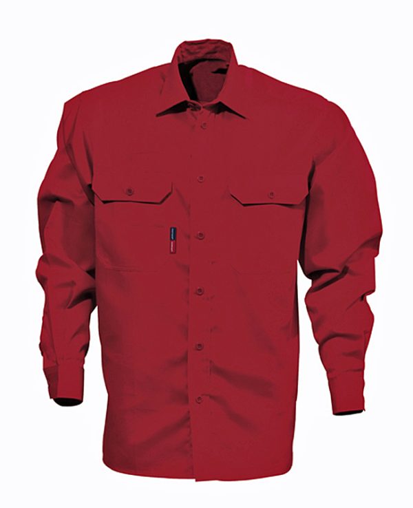 Kansas Skjorte 7385-331 RØD-2XL Arbejdsskjorter