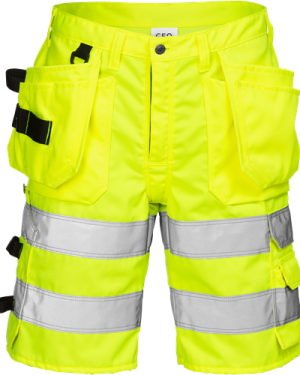 Hi Vis håndværker shorts kl.2 2028 Shorts High Visibility Kansas fluorescerende tøj