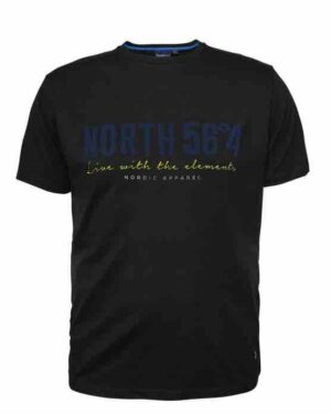 NORTH 56°4 printet t-shirt 99865 0099_7X-Large North 56°4 t-shirts