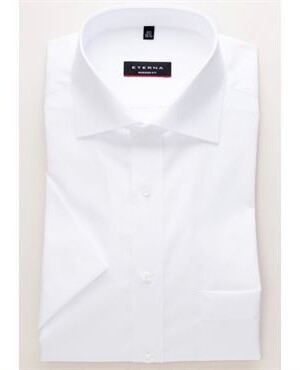 Eterna skjorte modern fit kort ærmer 1100 C187 00_48/3XL Eterna REDLINE MODERN FIT KORT ÆRMER skjorter