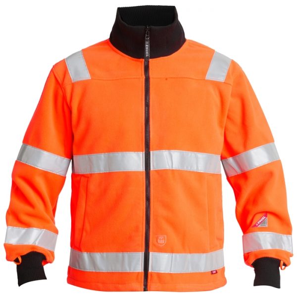 FE-Engel EN 20471 Fleecejakke – Orange-XS FE-Engel fluorescerende tøj