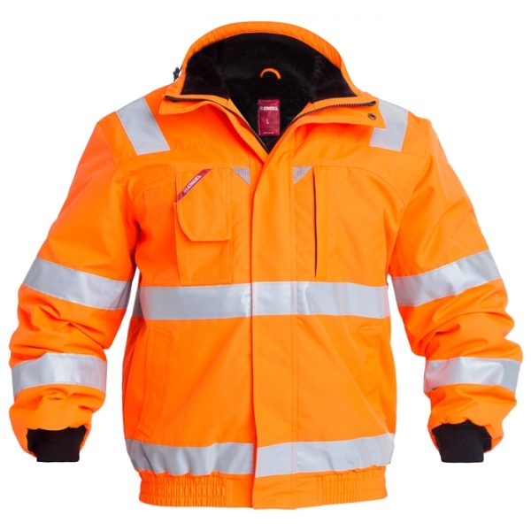 FE-Engel EN 20471 Pilotjakke – Orange-3XL FE-Engel fluorescerende tøj