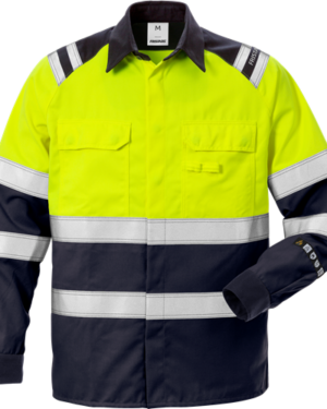 Flamestat Hi Vis skjorte kl.1 7051 Skjorter Flame protection Kansas arbejdsskjorte