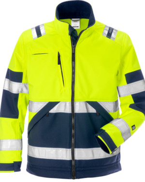 Hi Vis softshell jakke kl.2 4083 Jakker High Visibility Kansas fluorescerende tøj
