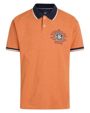 Signal polo Gaston Brunt orange melange_X-Large Signal t-shirt og poloshirt