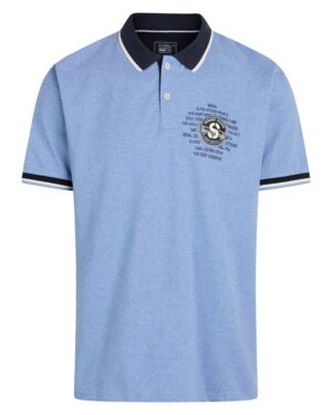 Signal polo Gaston forever blue melange_Medium Signal t-shirt og poloshirt