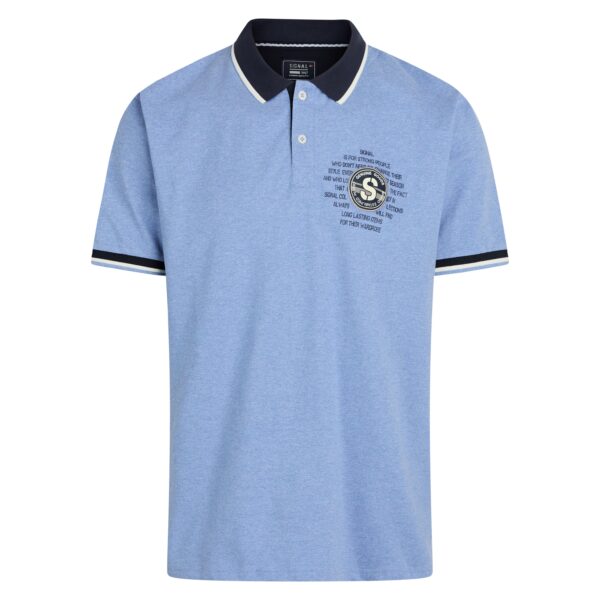 Signal polo Gaston forever blue melange_Medium Signal t-shirt og poloshirt