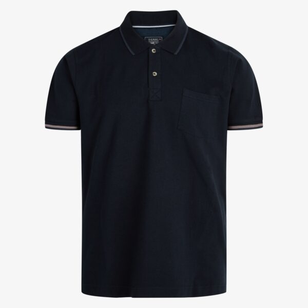 Signal polo Nalle brunt deep marine_Medium Signal t-shirt og poloshirt