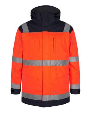 FE-Engel Safety Parkajakke – Orange/Marine Arbejdsjakker