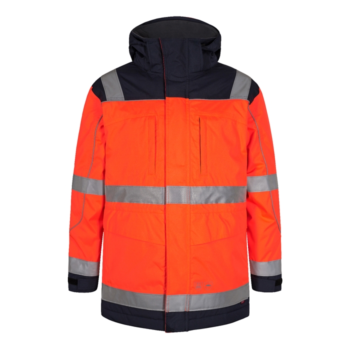 FE-Engel Safety Parkajakke - Orange/Marine-M