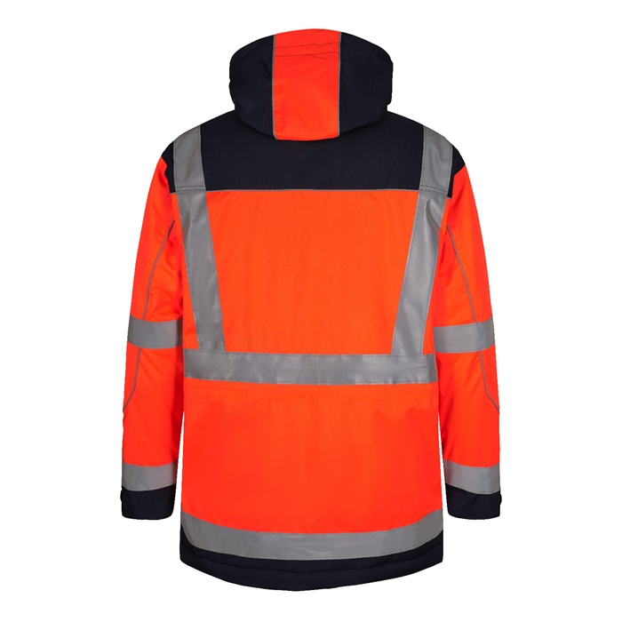 FE-Engel Safety Parkajakke - Orange/Grå-M