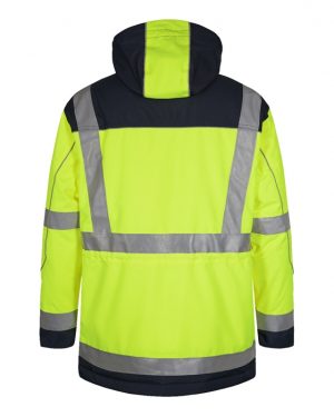 FE-Engel Safety Parkajakke – Gul/Sort-5XL Arbejdsjakker