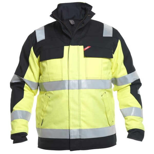 FE-Engel Safety+ Vinterjakke EN 20471 – Gul/Sort-3XL FE-Engel fluorescerende tøj