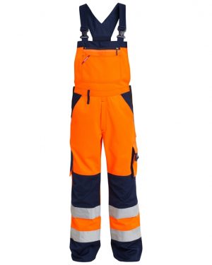 FE-Engel EN 20471 Light Overall M/Ela. – Orange/Marine FE-Engel overalls