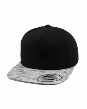 Flexfit snapback black grey melange Flexfit snapbacks