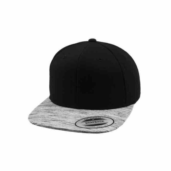 Flexfit snapback black grey melange Flexfit snapbacks