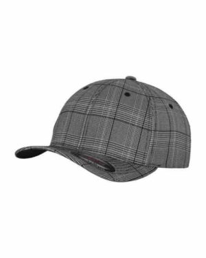 Flexfit cap Light grey check Flexfit caps