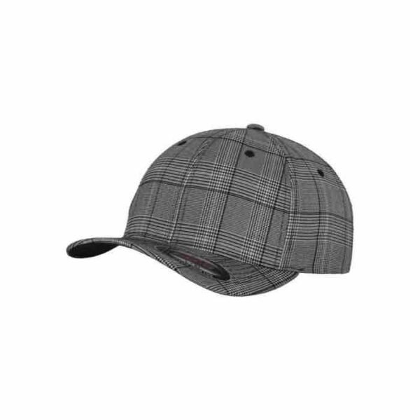 Flexfit cap Light grey check Flexfit caps