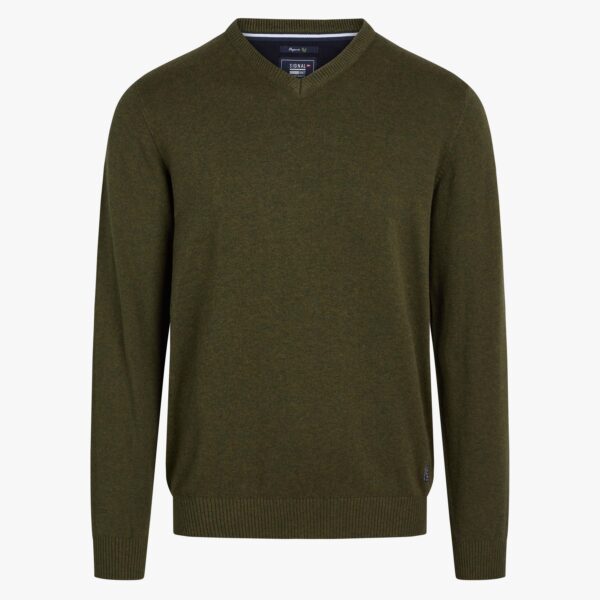 Signal strik Vern Ivy Green Melange_Medium Signal strik & sweatshirt