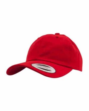 Flexfit dad cap Red Flexfit caps