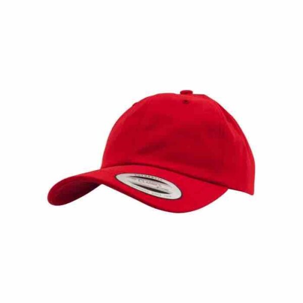 Flexfit dad cap Red Flexfit caps