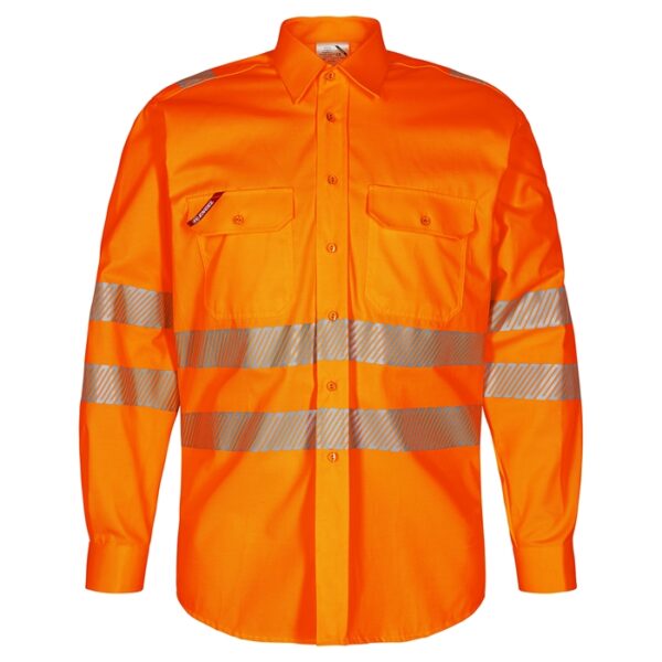 FE-Engel Safety Skjorte – Orange-47/48 FE-Engel arbejdsskjorter