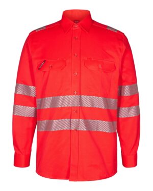 FE-Engel Safety Skjorte – Rød-39/40 FE-Engel arbejdsskjorter