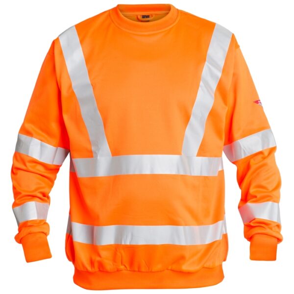 FE-Engel EN 20471 Sweatshirt – Orange-L FE-Engel fluorescerende tøj