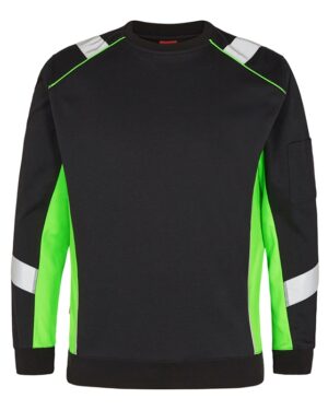 FE-Engel Cargo Sweatshirt – Sort/Grøn-2XL FE-Engel sweatshirt