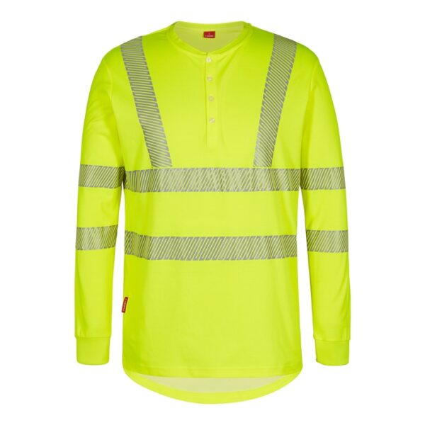 FE-Engel Safety Langærmet T-Shirt – Gul-XL FE-Engel arbejds t-shirt