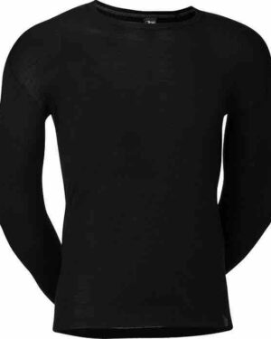 JBS uld undertrøje med lange ærmer sort-Medium JBS uld undertøj