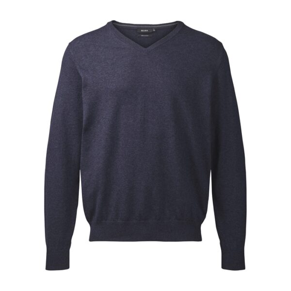 Belika Pullover – v-hals – Navy-XXL Outlet arbejdstøj