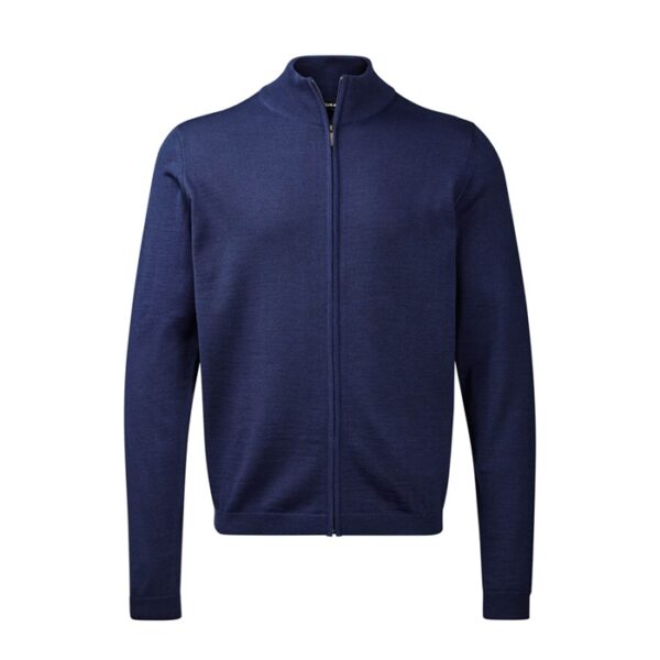 Belika Zip-cardigan – Indigo-L Outlet arbejdstøj