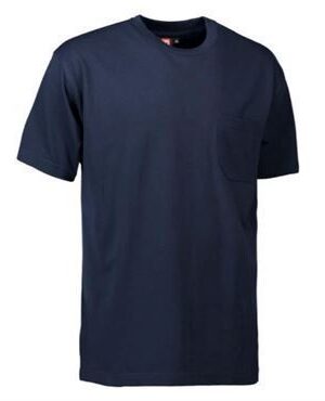 ID t-time t-shirt med brystlomme  0550 navy ID t-shirts