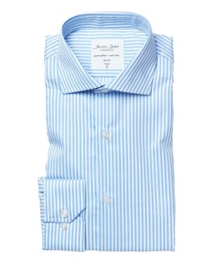 Seven Seas skjorte slim fit S90 Light blue Seven Seas Langærmet skjorte