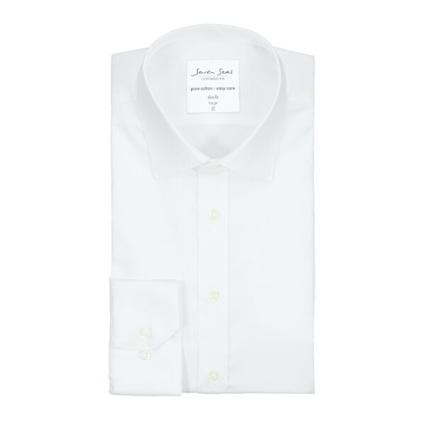Seven Seas skjorte slim fit ss30 white-41 / large Outlet arbejdstøj